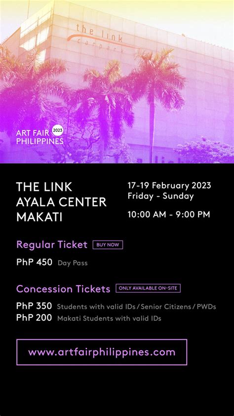 Art Fair Philippines 2023 Tickets for Sale