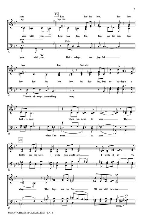 Merry Christmas Darling Sheet Music by The Carpenters (SKU: 08745403 ...