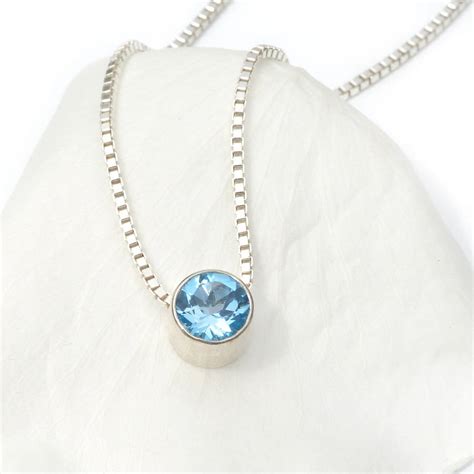 blue topaz necklace december birthstone by lilia nash jewellery ...