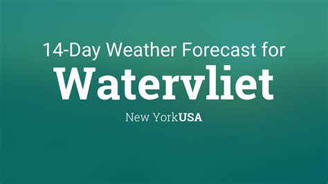 Watervliet, New York, USA 14 day weather forecast