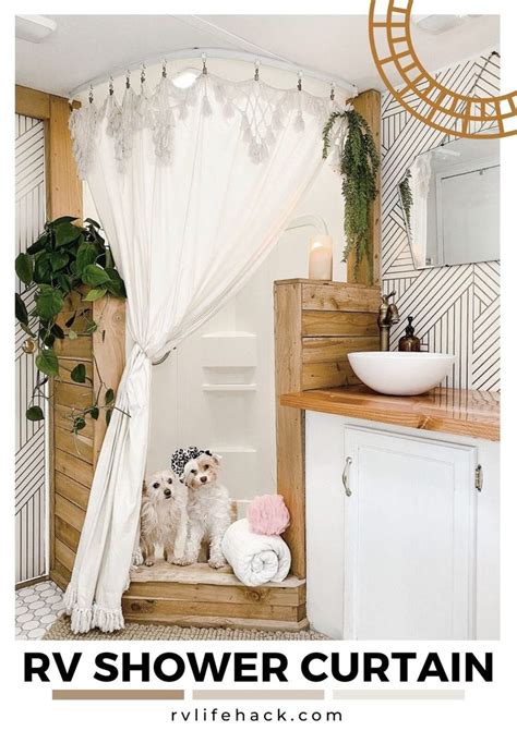 RV Shower Curtain Ideas (RV Outdoor Shower Curtain) | Rv interior ...