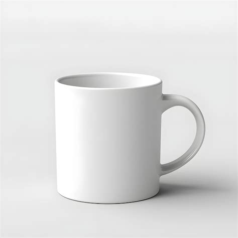 Premium Photo | A white mug that says'coffee'on it