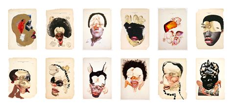 Wangechi Mutu, Histology of the Different Classes of Uterine Tumors (12 works) (2004–05 ...