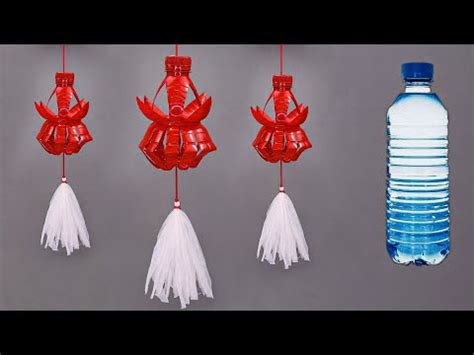 hiasan 17 agustus dari botol plastik bekas penghias di jalan - YouTube