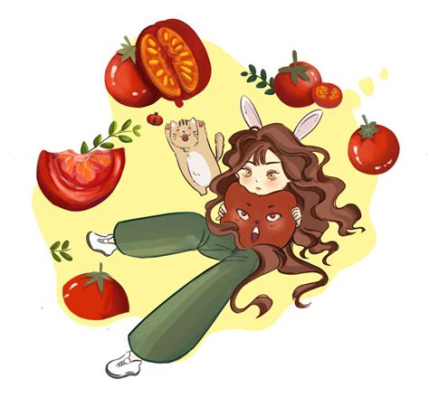 TOMATO GIRL by LINHNGUYEN116 on DeviantArt