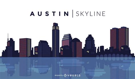 Austin Skyline Design Vector Download