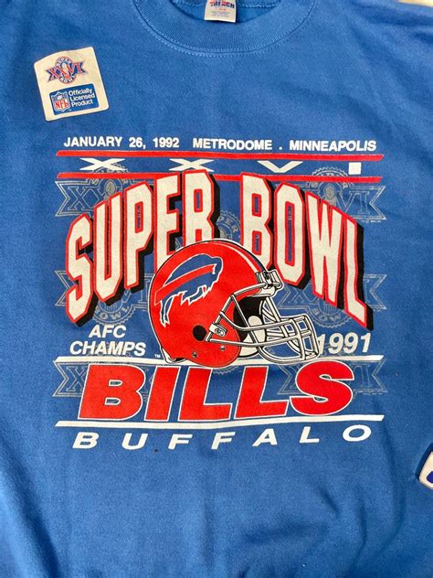 1992 Buffalo Bills Super Bowl XXVI Unworn Vintage Sweatshirt - Etsy