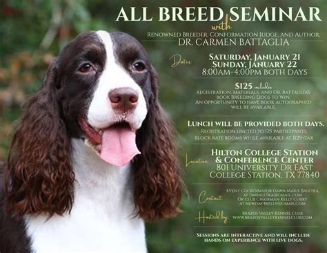 Breeding Better Dogs presented by Dr Carmen Battaglia , Hilton College Station & Conference ...