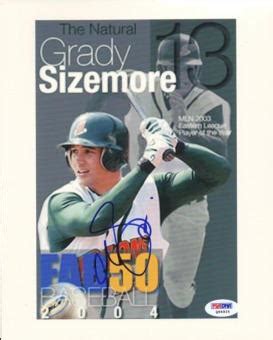 Grady Sizemore Memorabilia: Autographed & Signed