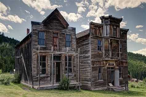 Elkhorn Ghost Town Public Halls - Montana Photograph by Daniel Hagerman