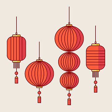 Chinese Lantern Vector Art PNG, Chinese Lantern Vector, Chinese, China ...