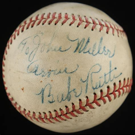 Babe Ruth Single Signed Baseball (JSA) | Pristine Auction