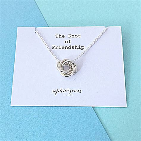 friendship knot necklace by sophie jones jewellery | notonthehighstreet.com