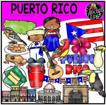 Puerto Rico Clip Art Set {Educlips Clipart} by Educlips Clip Art