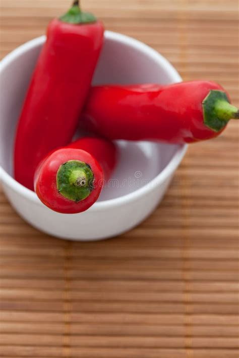 Three Large Red Cayenne Peppers Stock Image - Image of pepper, food: 11691035