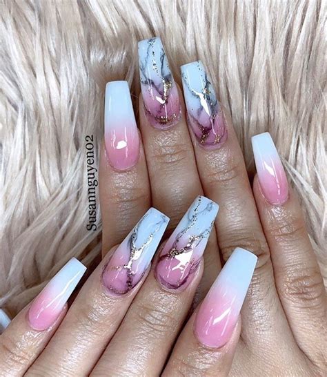 25+ Beautiful Marble Nail Design Ideas - The Glossychic | Marble nail designs, Nail designs ...