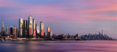 Pink Sunset over New York City Manhattan Skyline 2022 | Justin Kelefas ...