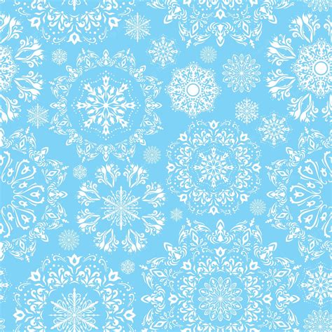 Premium Vector | Vector seamless snow pattern