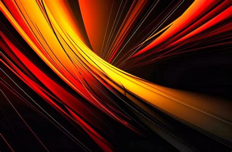 Premium Photo | An orange and black abstract wallpaper background