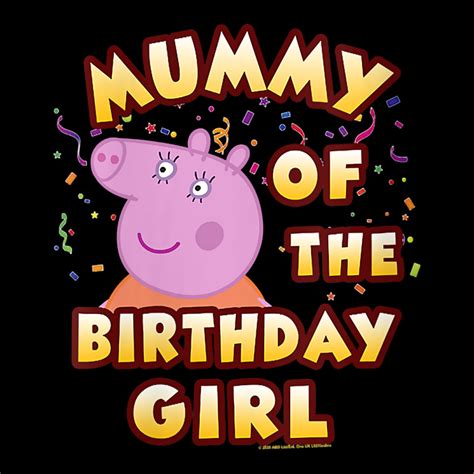 Custom Womens Peppa Pig Mummy Of The Birthday Girl V Neck T Shirt ...