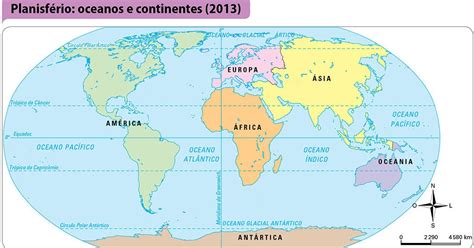 Professora Martha - Colégio Teresiano: PLANISFÉRIO - CONTINENTES E OCEANOS