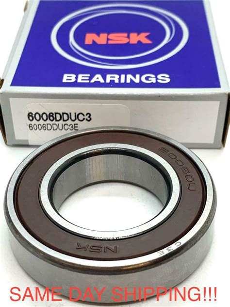 6006 DU NSK Ball Bearing 30x55x13 mm deep groove ball bearing 6006ddu 6006 2RS - Rodavictoria USA