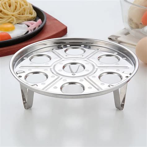 Steam Eggs Holder New Stainless Steel 7 Holes Egg Steamer Rack Egg ...