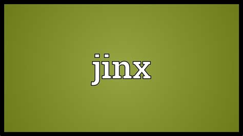 Jinx Meaning - YouTube