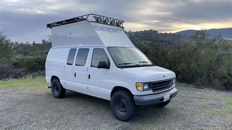 Ford Cargo Van Camper Conversion Has The Tallest Roof We've Ever Seen ...