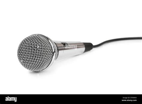 Microphone and cable Stock Photo - Alamy