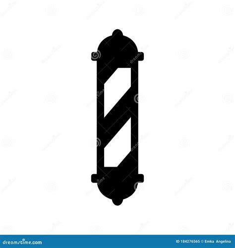 Barber Pole Icon or Logo Isolated Sign Symbol Vector Illustration Stock Vector - Illustration of ...