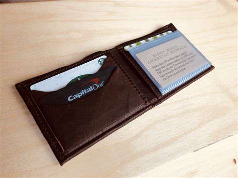 Buffalo Leather RFID Wallet - RFID Blocking Protection - Made in USA