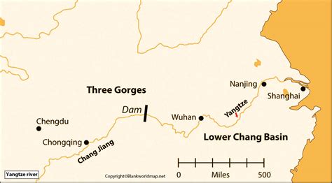 Yangtze River Map | Where is Yangtze River located on Map