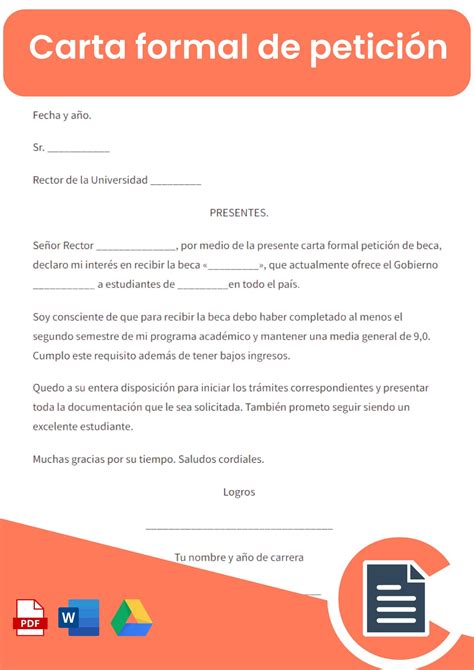 Carta Formal Formatos Y Ejemplos Word Para Imprimir Carta Formal Porn ...