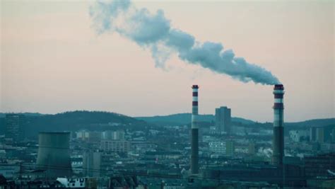 Air Pollution Caused By Factory Chimney. Stock Footage Video 5177348 - Shutterstock