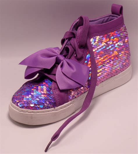 JOJO SIWA PURP MULTI REVERSE SEQUIN HIGH TOP US GIRLS 3 HIGH TOP SHOE ...