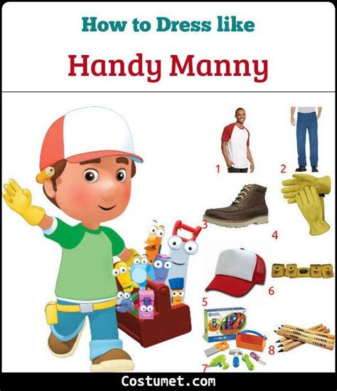 Handy Manny & Kelly Costume for Cosplay & Halloween 2022 | Handy manny, Handy manny costume ...