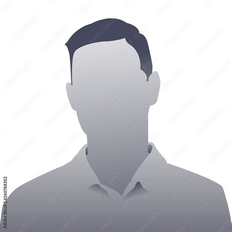 Generic person gray photo placeholder man silhouette on a white ...