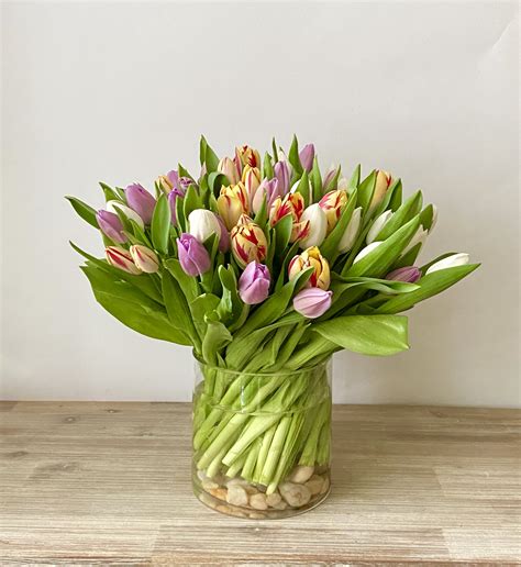 Mixed tulips arrangement in Washington, DC | Shoots and Blooms of D.C.