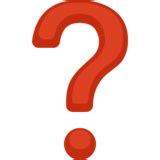 Red Question Mark Emoji on Facebook 2.1