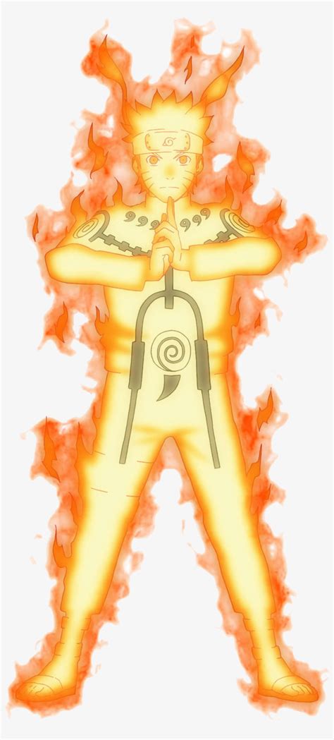 Naruto's Nine-tails Chakra Mode - Naruto Kyuubi Chakra Mode Transparent ...