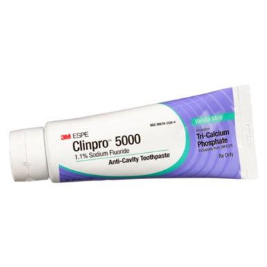 Clinpro 5000 Toothpaste - Vanilla Mint, Case of 24x 4oz Tubes.1.1 ...