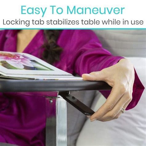 Vive Health Overbed Table - Adjustable / Rolling | Vitality Medical