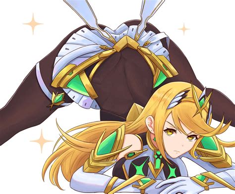 Mythra doing the Jack-O' pose Challenge | Jack-O Crouch / Jack-O Challenge | Know Your Meme