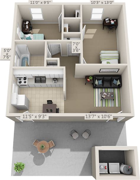 College Park at Midtown – Floor Plans | Home design floor plans, Small ...