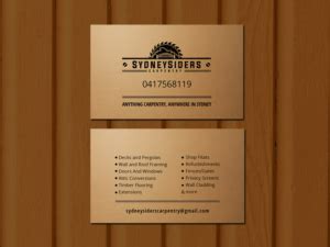 Carpentry Business Cards | 91 Custom Carpentry Business Card Designs