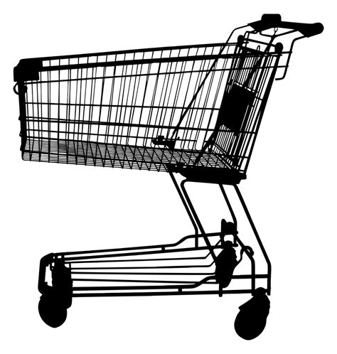 OnlineLabels Clip Art - Shopping Cart Silhouette