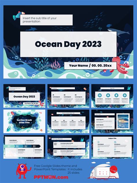 Ocean Day 2023 Free Presentation Background Design – Google Slides ...