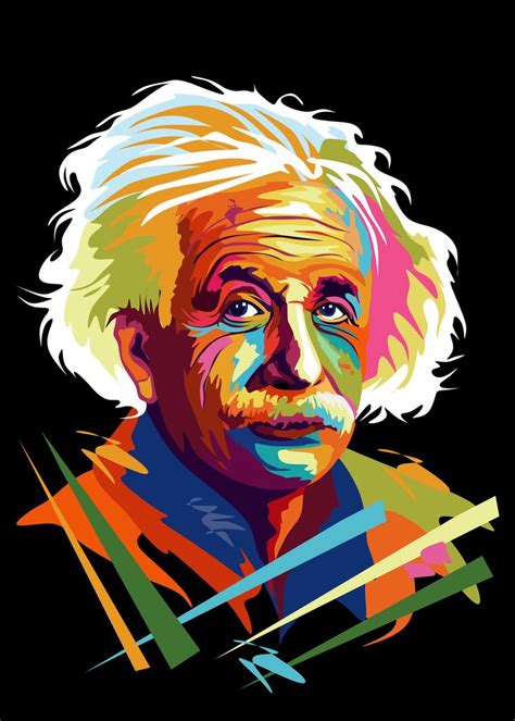 albert einstein | Pop art portraits, Wpap art, Einstein