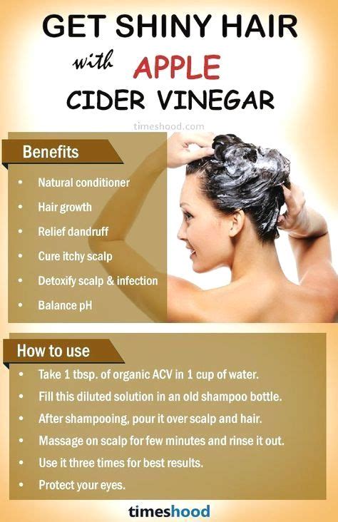 How to use apple cider vinegar for hair growth. Benefits of apple cider vinegar for hair. Use ...